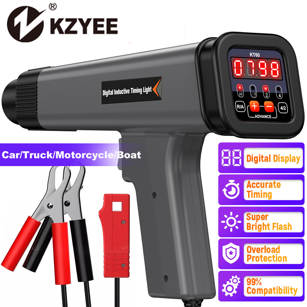 Timing Light Gun - KZYEE KT60 Auto Digital 2&4 Stroke