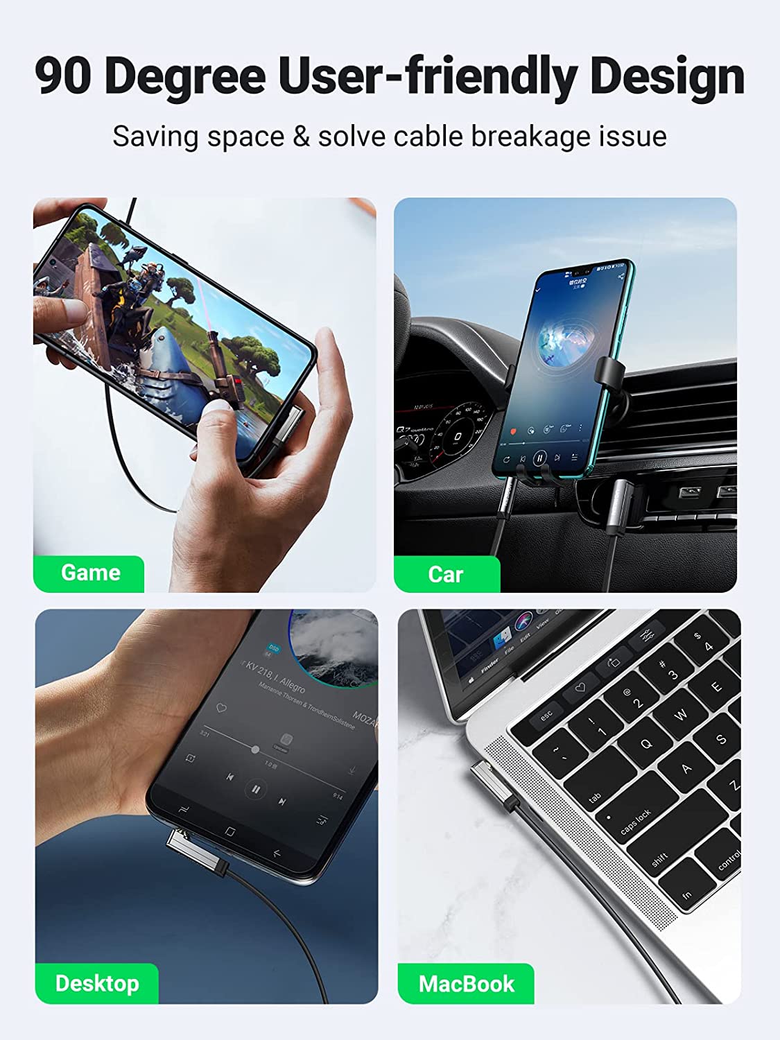 UGREEN Aux Cable Car 3.5 mm Ja - đánh giá và giá Car Jack