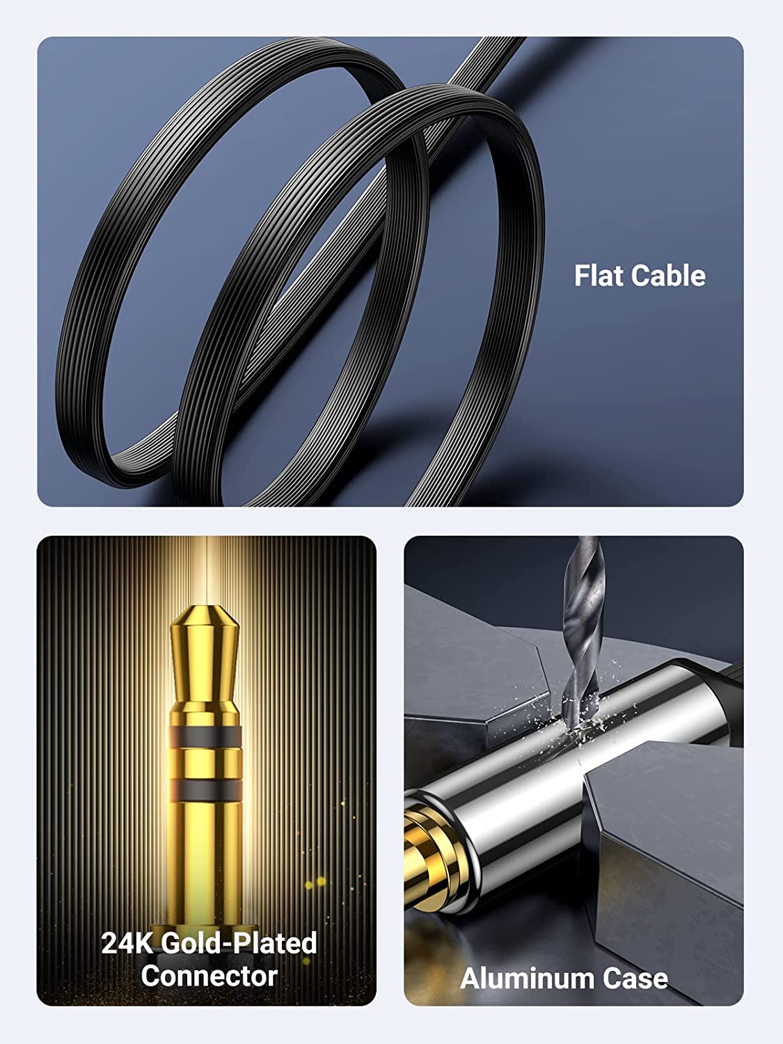 UGREEN Aux Cable Car 3.5 mm Ja - đánh giá và giá Car Jack