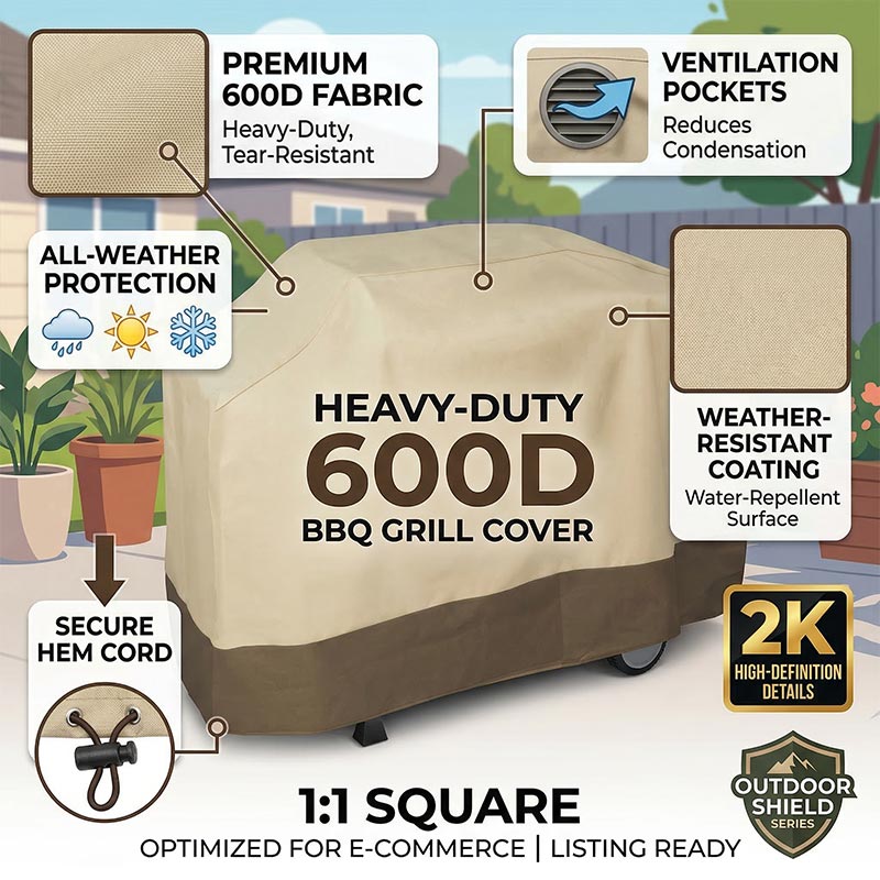 600D Outdoor BBQ Grill Cover C - đánh giá và giá Spark Plug