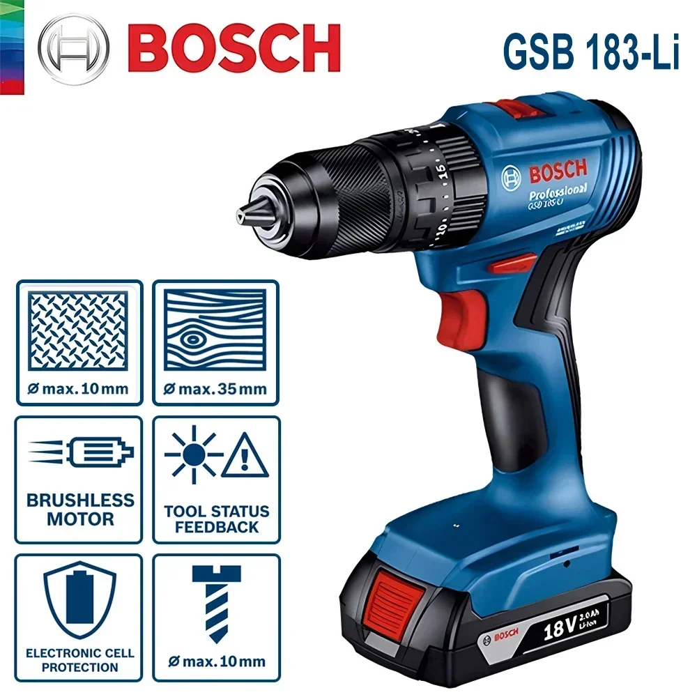Bosch GSB183-LI 18V Cordless I - đánh giá và giá Torque Wrench
