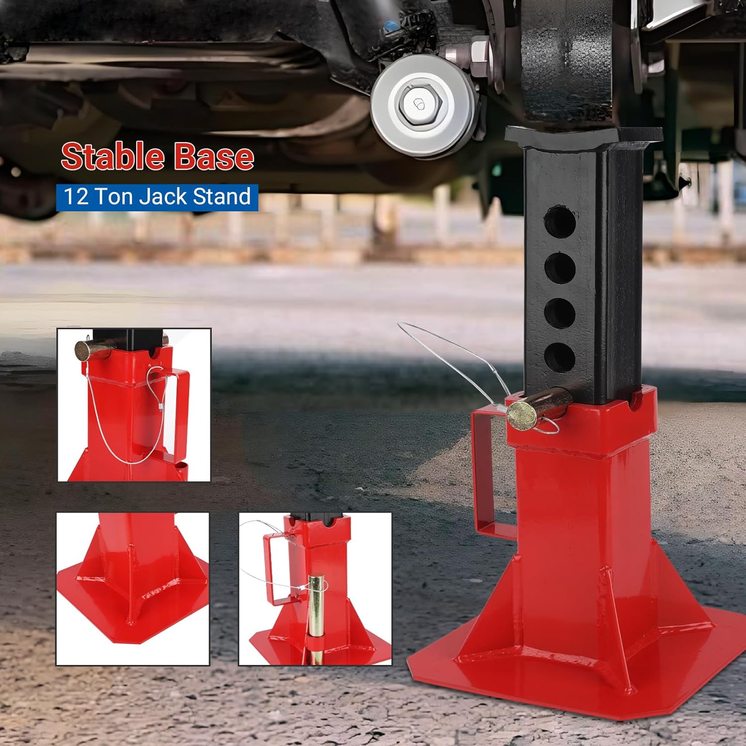 Car Jack Stands Steel 12 Ton C - đánh giá và giá Car Jack