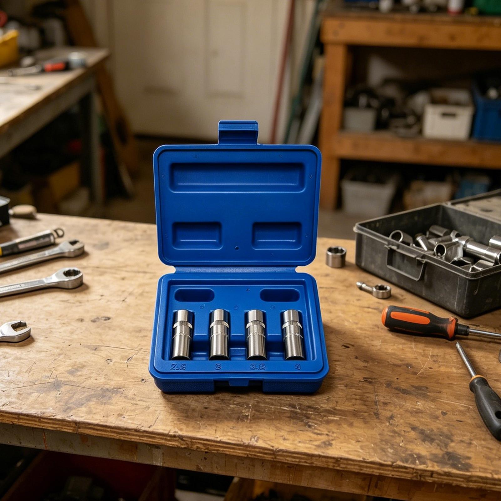 Bolt Extractor Kit 4 Pieces 1/ - đánh giá và giá Socket Set