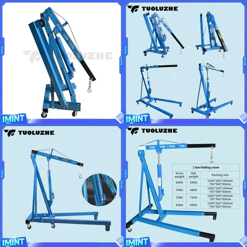 2-ton Foldable Blue Car Engine - đánh giá và giá Car Lift